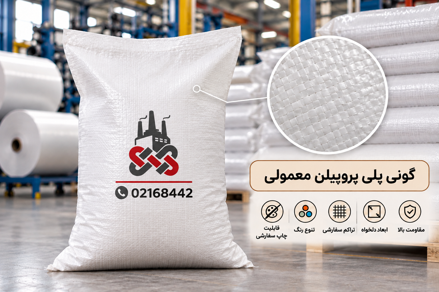 گونی پلی پروپیلن معمولی